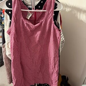 Faded Glory Pink Checkered Dress